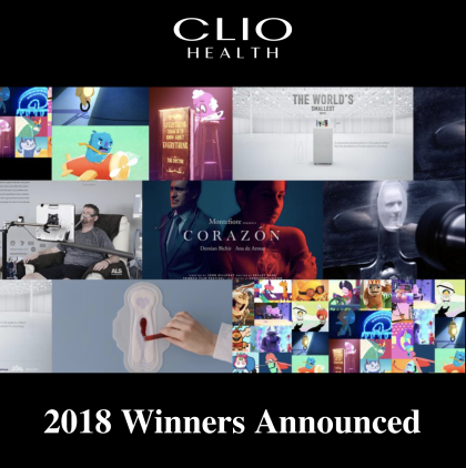 2018 Clio Health Winners Announced, including ‘Of The Year’ Awards.