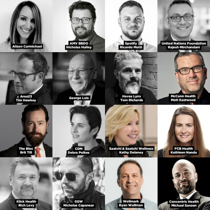 United Nations Foundation, George Lois, Spotify, AMV BBDO, McCann Health and Area23 join The Creative Floor Healthcare Awards 2020